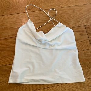 Lulus white satin top